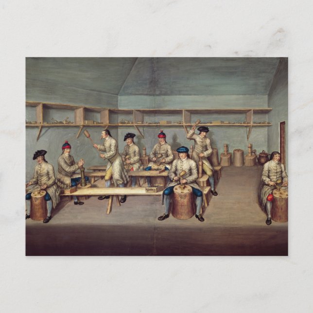 Carte Postale Moulage des pellets en poudre (Devant)