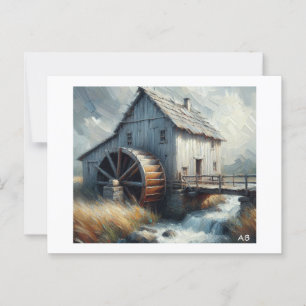 Carte Postale Moulin à eau,