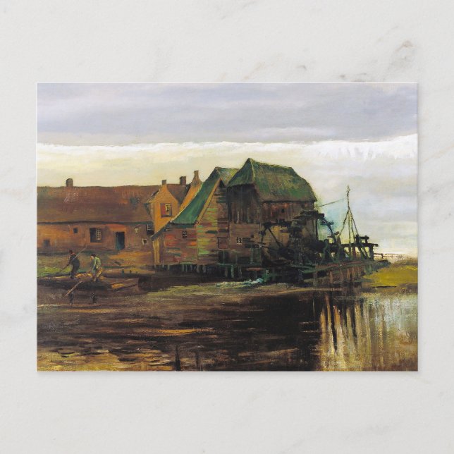 Carte Postale Moulin à eau à Gennep par Vincent Van Gogh (Devant)