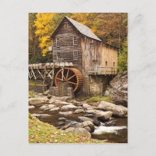 Carte Postale Moulin à farine de Glade Creek, parc d'État de Bab
