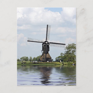 Carte Postale Moulin à vent traditionnel néerlandais en Hollande