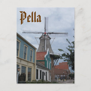 Carte Postale Moulin à vent Vermeer, village historique, Pella,