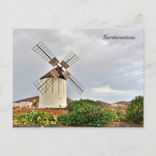 Carte Postale Moulin à vin à Fuerteventura.