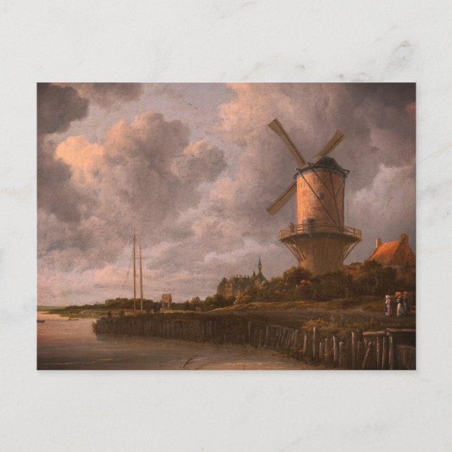 Carte Postale Moulin à vin à Wijk bij Duurstede : (Devant)