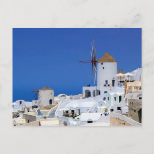 Carte Postale Moulin à vin en Oia, Santorin, Grèce