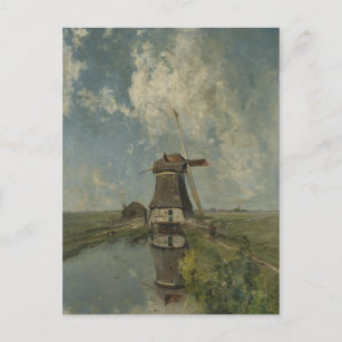 Carte Postale Moulin hollandais à polders Paul Gabriël