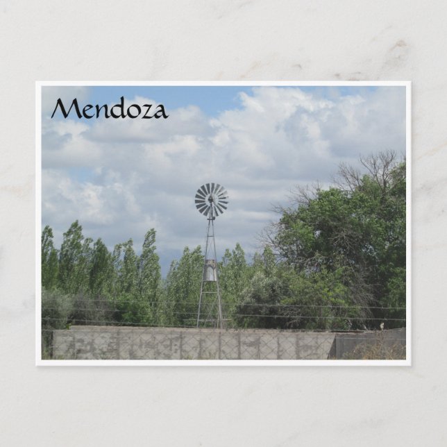 Carte Postale moulin mendoza (Devant)