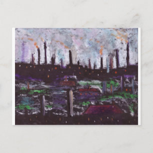 CARTE POSTALE MOULINS SATANIQUES FONCÉS