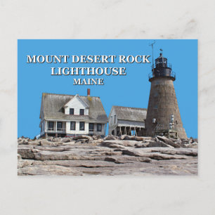 Carte Postale Mount Desert Rock Lighthouse, Maine Postcard