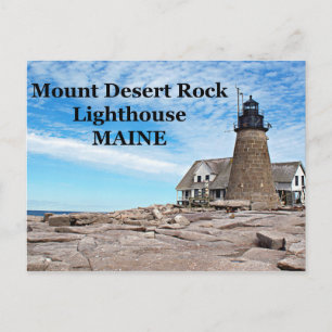 Carte Postale Mount Desert Rock Lighthouse, Maine Postcard