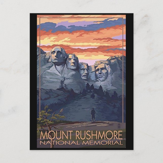Carte Postale Mount Rushmore (Devant)