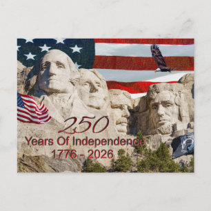 Carte postale Mount Rushmore America 250