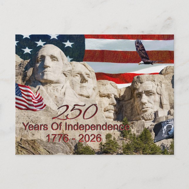 Carte postale Mount Rushmore America 250 (Devant)