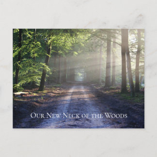 Carte Postale Mountain Forest Road Notre nouveau cou des bois