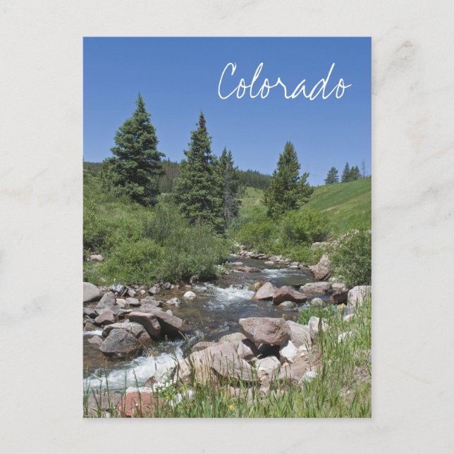 Carte Postale Mountain Stream Colorado (Devant)