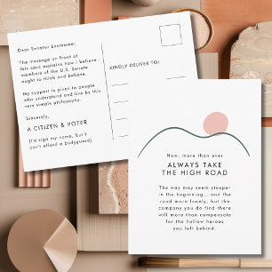 Carte Postale Mountain Sun Prenez la route pour les sénateurs