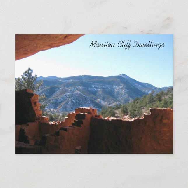 Carte Postale Mountain View from Cliff Dwellings (Devant)