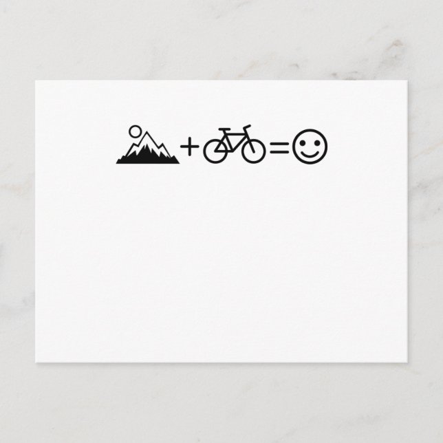 Carte Postale MOUNTAIN VTT FUNNY VTT VTT Freestyle Biker (Devant)