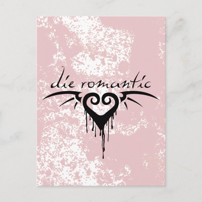 Carte Postale mourir romantique (Devant)