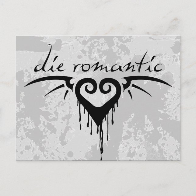 Carte Postale mourir romantique (Devant)