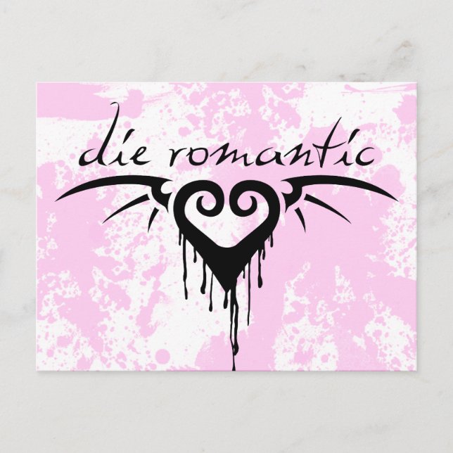Carte Postale mourir romantique (Devant)