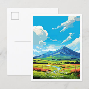 Carte Postale Mourne Mountains North Ireland Illustration de voy