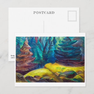 Carte Postale Mousse jaune Emily Carr