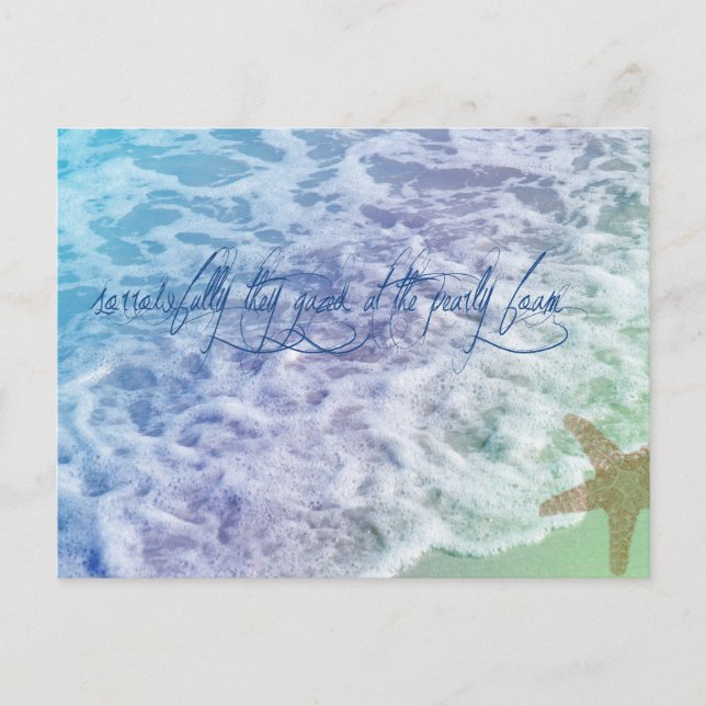 Carte Postale Mousse mer (Devant)