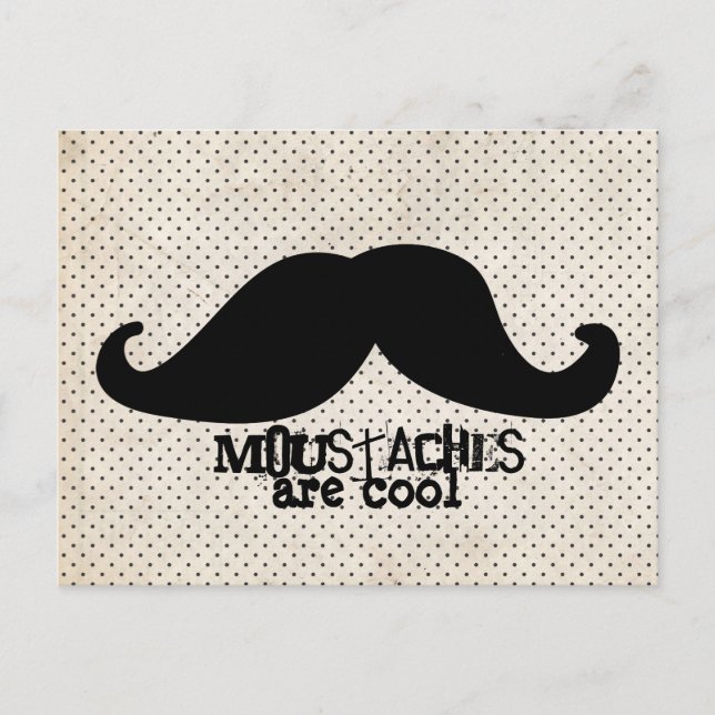 Carte Postale Moustache (Devant)