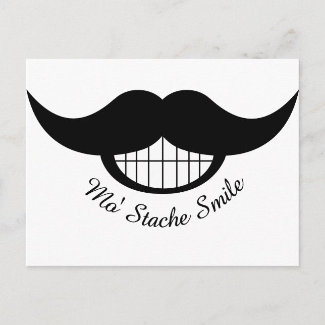 Carte Postale Moustache (Devant)