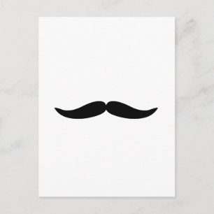 Carte Postale Moustache noire ou moustache