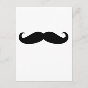 Carte Postale Moustache noire ou moustache noire pour les cadeau