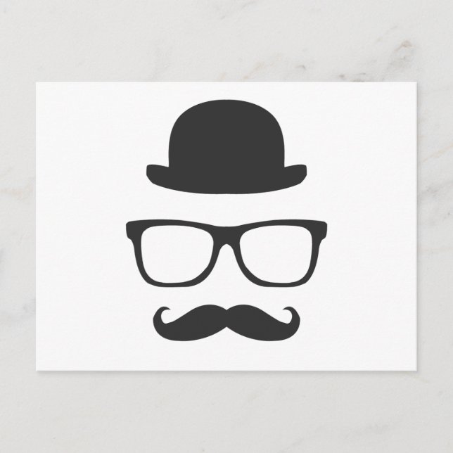Carte Postale Moustache très anglaise (Devant)