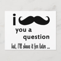 Moustache Vous une question Cadeaux