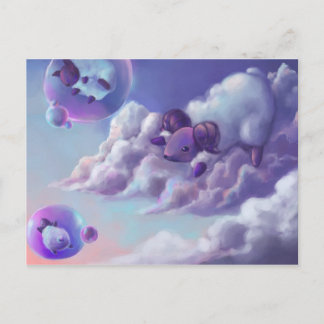 Carte postale mouton mignonne