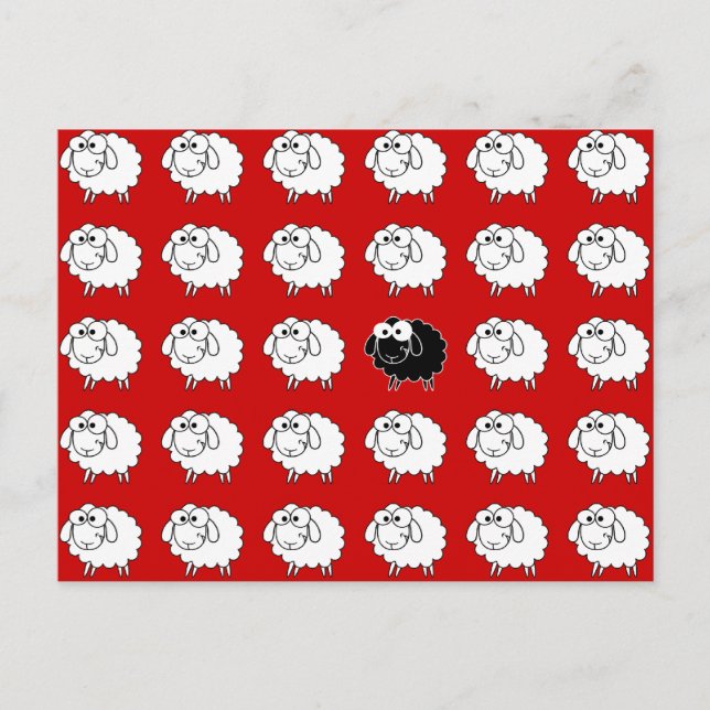 Carte Postale Mouton noir (Devant)