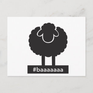 Carte Postale Mouton noir #baaaa