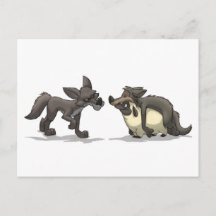 Carte postale "Moutons dans les vêtements du loup"