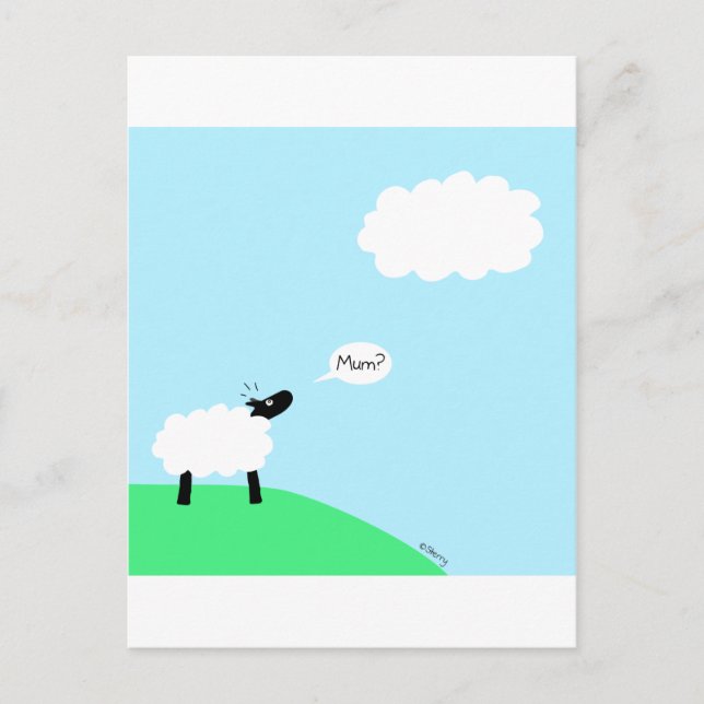 Carte Postale Moutons de nuage (Devant)