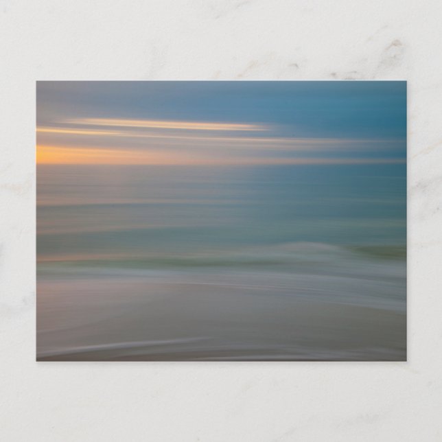 Carte Postale Mouvement de plage flou abstrait | Floride, États- (Devant)