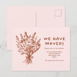 Carte Postale MOUVEMENT Fleur sauvage FAIRE-PART Bouquet mignon 