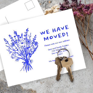 Carte Postale MOUVEMENT Fleur sauvage FAIRE-PART Bouquet mignon