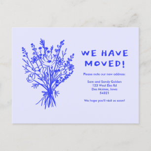 Carte Postale MOUVEMENT Fleur sauvage FAIRE-PART Bouquet mignon