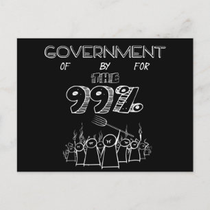 Carte Postale mouvement Occupy Wall Street 99%