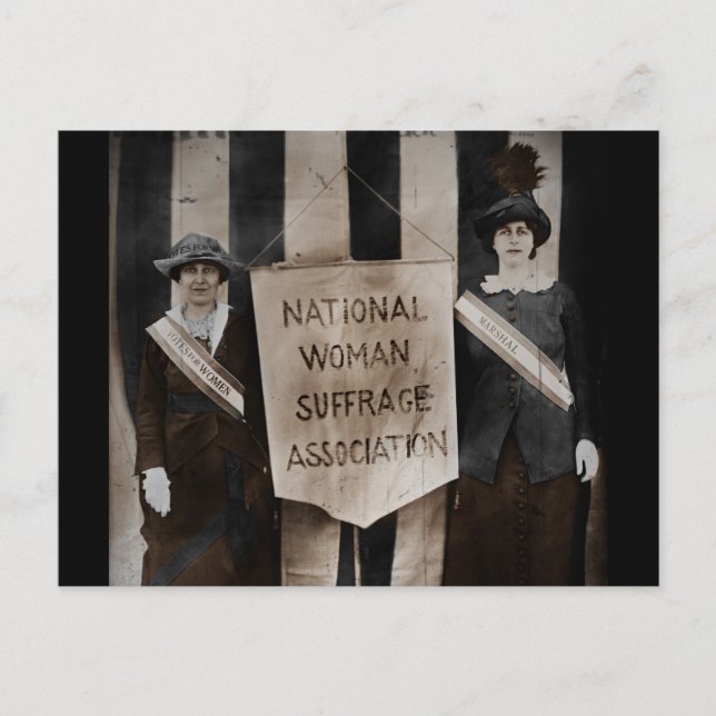 Carte Postale Mouvement pour le suffrage féminin (Devant)