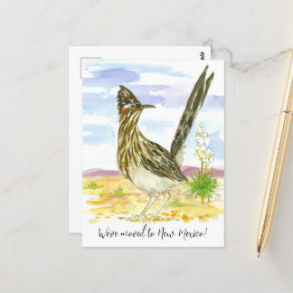 Carte Postale Moving Faire-part Nouveau-Mexique Roadrunner Yucca