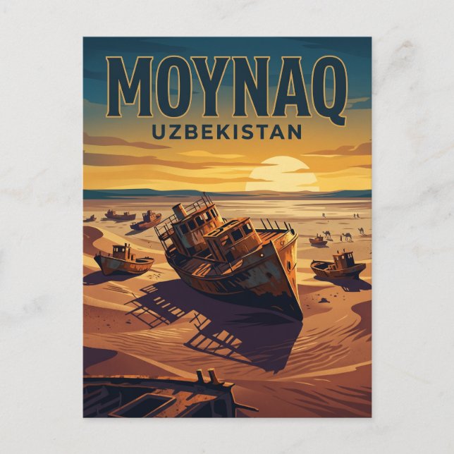 Carte Postale Moynaq Ouzbékistan (Devant)
