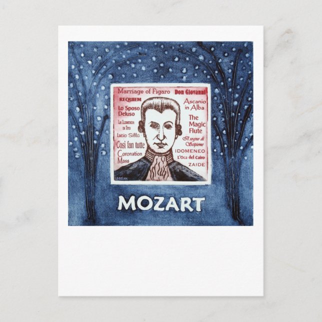 Carte postale Mozart (Devant)