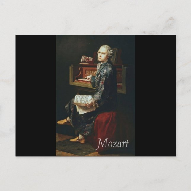 Carte Postale Mozart (Devant)