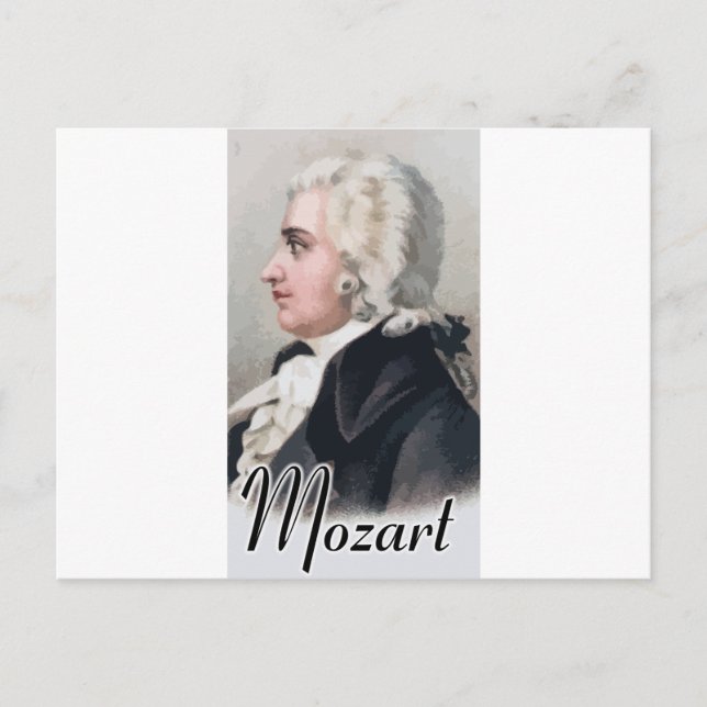 Carte Postale Mozart (Devant)